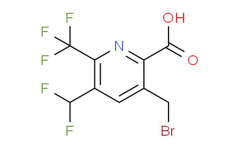AM68452 | 1361761-60-5 | 3-(Bromomethyl)-5-(difluoromethyl)-6-(trifluoromethyl)pyridine-2-carboxylic acid