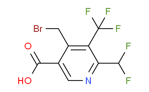 AM68453 | 1361787-16-7 | 4-(Bromomethyl)-2-(difluoromethyl)-3-(trifluoromethyl)pyridine-5-carboxylic acid