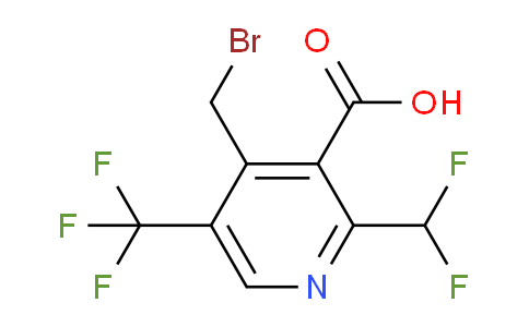 AM68454 | 1361821-73-9 | 4-(Bromomethyl)-2-(difluoromethyl)-5-(trifluoromethyl)pyridine-3-carboxylic acid