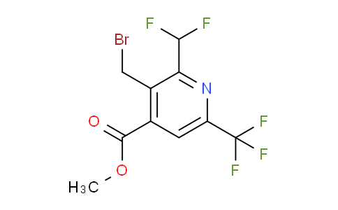 AM68498 | 1361787-43-0 | Methyl 3-(bromomethyl)-2-(difluoromethyl)-6-(trifluoromethyl)pyridine-4-carboxylate