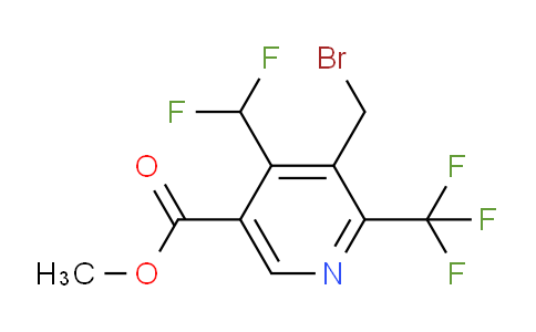 Methyl 3-(bromomethyl)-4-(difluoromethyl)-2-(trifluoromethyl)pyridine-5-carboxylate