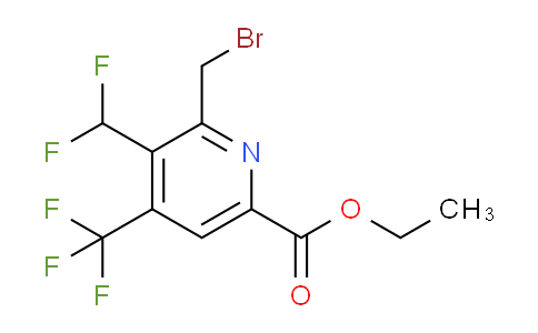 Ethyl 2-(bromomethyl)-3-(difluoromethyl)-4-(trifluoromethyl)pyridine-6-carboxylate
