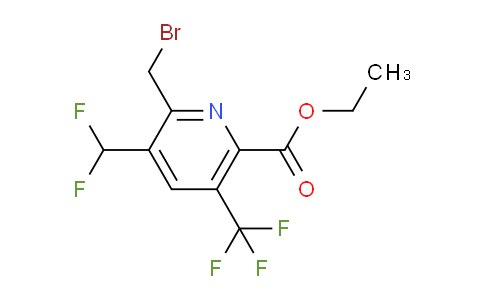 Ethyl 2-(bromomethyl)-3-(difluoromethyl)-5-(trifluoromethyl)pyridine-6-carboxylate