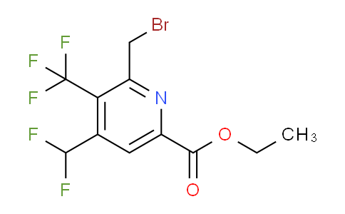 Ethyl 2-(bromomethyl)-4-(difluoromethyl)-3-(trifluoromethyl)pyridine-6-carboxylate