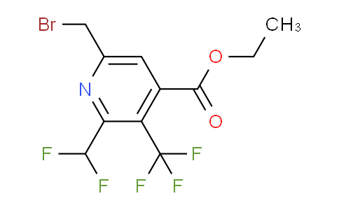 AM68524 | 1361884-58-3 | Ethyl 6-(bromomethyl)-2-(difluoromethyl)-3-(trifluoromethyl)pyridine-4-carboxylate