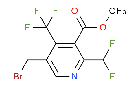 AM68525 | 1361704-52-0 | Methyl 5-(bromomethyl)-2-(difluoromethyl)-4-(trifluoromethyl)pyridine-3-carboxylate