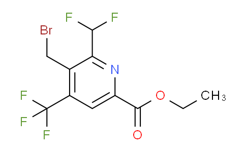 AM68528 | 1361796-03-3 | Ethyl 3-(bromomethyl)-2-(difluoromethyl)-4-(trifluoromethyl)pyridine-6-carboxylate
