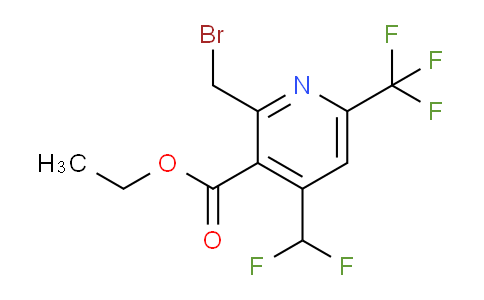 AM68534 | 1361888-72-3 | Ethyl 2-(bromomethyl)-4-(difluoromethyl)-6-(trifluoromethyl)pyridine-3-carboxylate