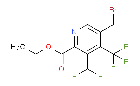 AM68542 | 1361848-59-0 | Ethyl 5-(bromomethyl)-3-(difluoromethyl)-4-(trifluoromethyl)pyridine-2-carboxylate