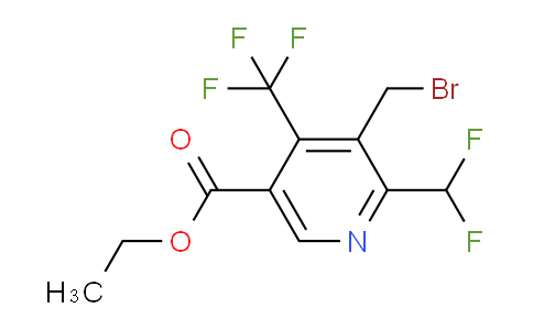 AM68545 | 1361817-92-6 | Ethyl 3-(bromomethyl)-2-(difluoromethyl)-4-(trifluoromethyl)pyridine-5-carboxylate