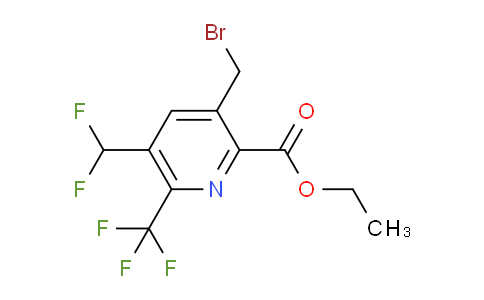 AM68556 | 1361908-42-0 | Ethyl 3-(bromomethyl)-5-(difluoromethyl)-6-(trifluoromethyl)pyridine-2-carboxylate