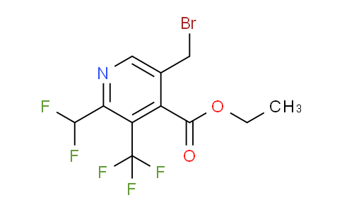 AM68569 | 1361848-64-7 | Ethyl 5-(bromomethyl)-2-(difluoromethyl)-3-(trifluoromethyl)pyridine-4-carboxylate