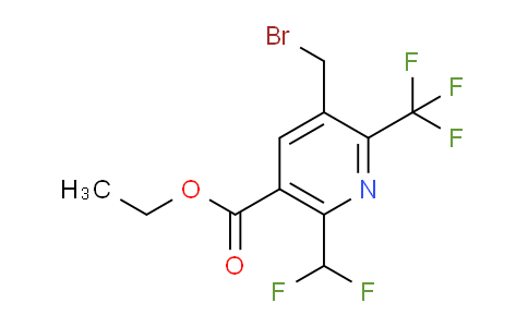 AM68572 | 1361705-24-9 | Ethyl 3-(bromomethyl)-6-(difluoromethyl)-2-(trifluoromethyl)pyridine-5-carboxylate