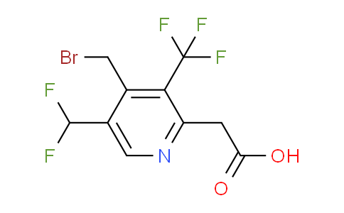 4-(Bromomethyl)-5-(difluoromethyl)-3-(trifluoromethyl)pyridine-2-acetic acid