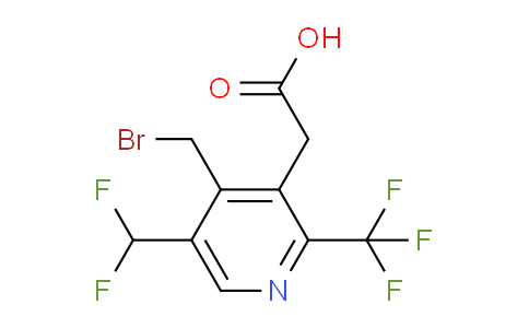 4-(Bromomethyl)-5-(difluoromethyl)-2-(trifluoromethyl)pyridine-3-acetic acid