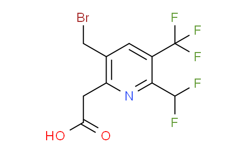 5-(Bromomethyl)-2-(difluoromethyl)-3-(trifluoromethyl)pyridine-6-acetic acid