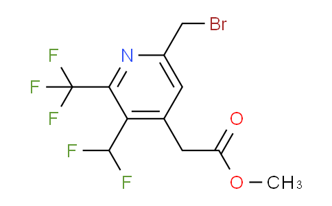 AM68637 | 1361788-07-9 | Methyl 6-(bromomethyl)-3-(difluoromethyl)-2-(trifluoromethyl)pyridine-4-acetate
