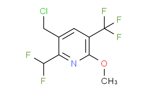 3-(Chloromethyl)-2-(difluoromethyl)-6-methoxy-5-(trifluoromethyl)pyridine