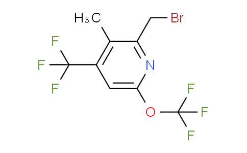2-(Bromomethyl)-3-methyl-6-(trifluoromethoxy)-4-(trifluoromethyl)pyridine
