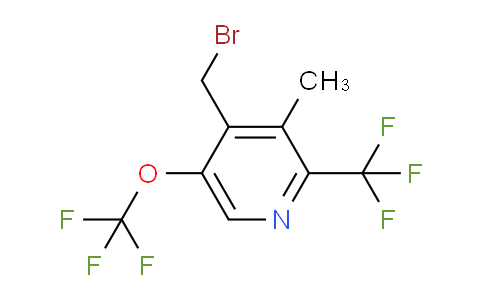 4-(Bromomethyl)-3-methyl-5-(trifluoromethoxy)-2-(trifluoromethyl)pyridine