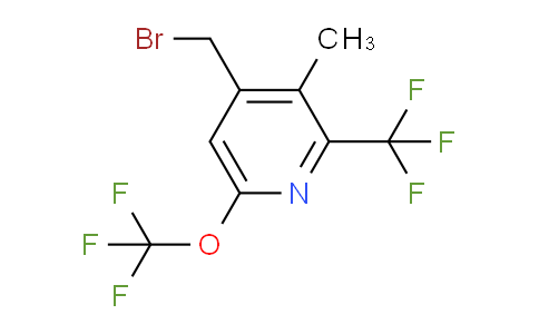 4-(Bromomethyl)-3-methyl-6-(trifluoromethoxy)-2-(trifluoromethyl)pyridine