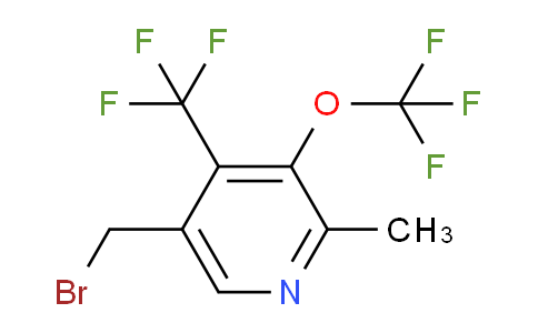 5-(Bromomethyl)-2-methyl-3-(trifluoromethoxy)-4-(trifluoromethyl)pyridine