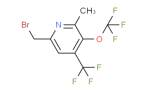 6-(Bromomethyl)-2-methyl-3-(trifluoromethoxy)-4-(trifluoromethyl)pyridine