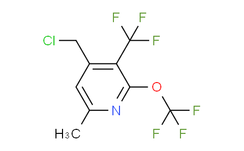 4-(Chloromethyl)-6-methyl-2-(trifluoromethoxy)-3-(trifluoromethyl)pyridine