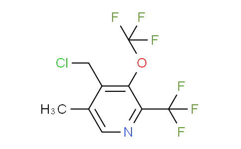 4-(Chloromethyl)-5-methyl-3-(trifluoromethoxy)-2-(trifluoromethyl)pyridine