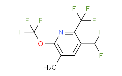 3-(Difluoromethyl)-5-methyl-6-(trifluoromethoxy)-2-(trifluoromethyl)pyridine