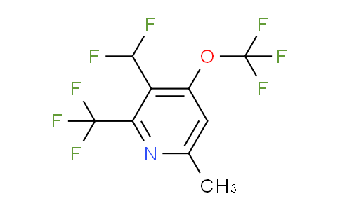 3-(Difluoromethyl)-6-methyl-4-(trifluoromethoxy)-2-(trifluoromethyl)pyridine