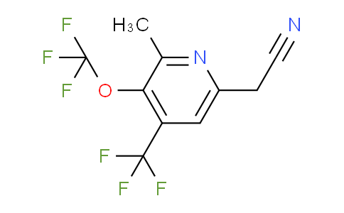 2-Methyl-3-(trifluoromethoxy)-4-(trifluoromethyl)pyridine-6-acetonitrile
