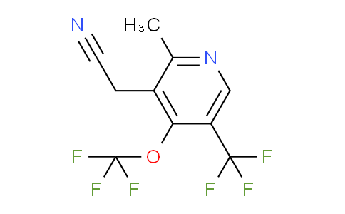 2-Methyl-4-(trifluoromethoxy)-5-(trifluoromethyl)pyridine-3-acetonitrile