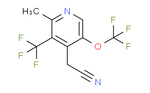 2-Methyl-5-(trifluoromethoxy)-3-(trifluoromethyl)pyridine-4-acetonitrile