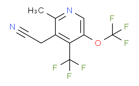 2-Methyl-5-(trifluoromethoxy)-4-(trifluoromethyl)pyridine-3-acetonitrile