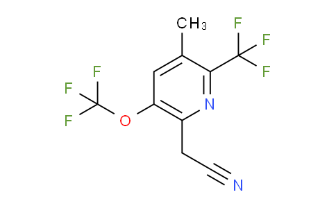 3-Methyl-5-(trifluoromethoxy)-2-(trifluoromethyl)pyridine-6-acetonitrile