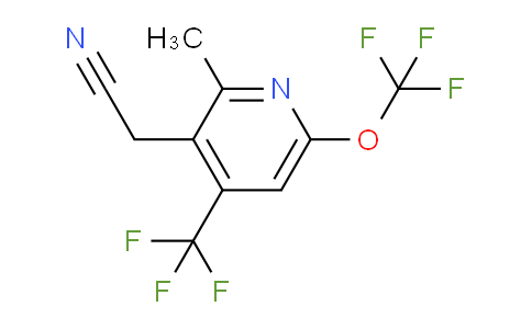 2-Methyl-6-(trifluoromethoxy)-4-(trifluoromethyl)pyridine-3-acetonitrile