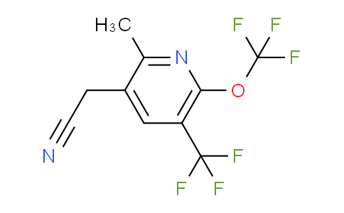 2-Methyl-6-(trifluoromethoxy)-5-(trifluoromethyl)pyridine-3-acetonitrile