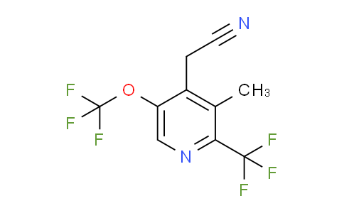 3-Methyl-5-(trifluoromethoxy)-2-(trifluoromethyl)pyridine-4-acetonitrile