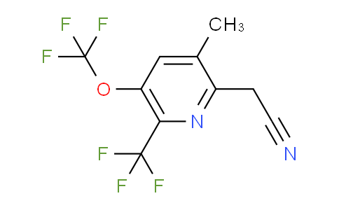 3-Methyl-5-(trifluoromethoxy)-6-(trifluoromethyl)pyridine-2-acetonitrile