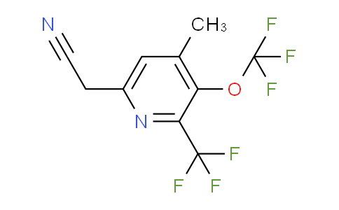 4-Methyl-3-(trifluoromethoxy)-2-(trifluoromethyl)pyridine-6-acetonitrile