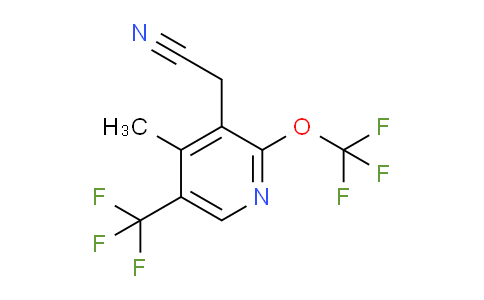 4-Methyl-2-(trifluoromethoxy)-5-(trifluoromethyl)pyridine-3-acetonitrile