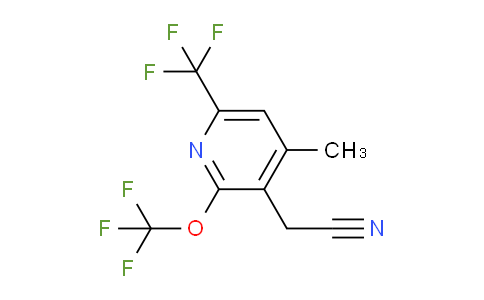 4-Methyl-2-(trifluoromethoxy)-6-(trifluoromethyl)pyridine-3-acetonitrile