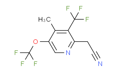 4-Methyl-5-(trifluoromethoxy)-3-(trifluoromethyl)pyridine-2-acetonitrile