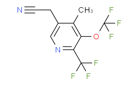 4-Methyl-3-(trifluoromethoxy)-2-(trifluoromethyl)pyridine-5-acetonitrile