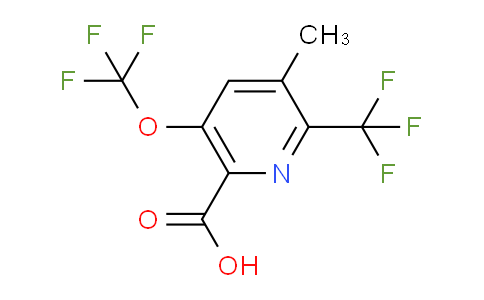 3-Methyl-5-(trifluoromethoxy)-2-(trifluoromethyl)pyridine-6-carboxylic acid
