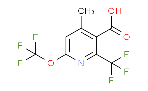 4-Methyl-6-(trifluoromethoxy)-2-(trifluoromethyl)pyridine-3-carboxylic acid