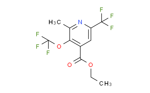 Ethyl 2-methyl-3-(trifluoromethoxy)-6-(trifluoromethyl)pyridine-4-carboxylate
