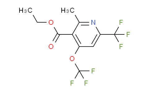 Ethyl 2-methyl-4-(trifluoromethoxy)-6-(trifluoromethyl)pyridine-3-carboxylate