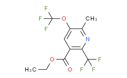 Ethyl 2-methyl-3-(trifluoromethoxy)-6-(trifluoromethyl)pyridine-5-carboxylate